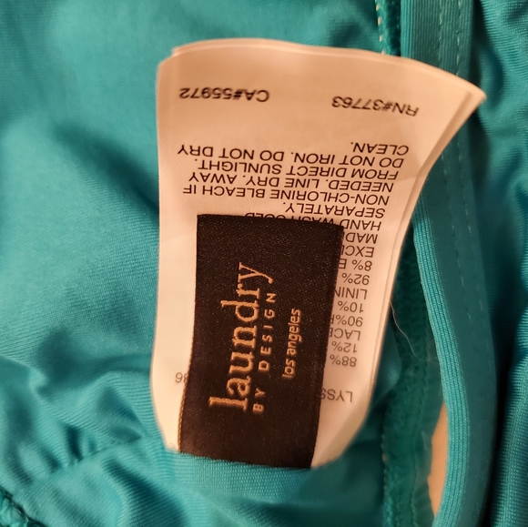 Laundry by Shelli Segal bikini top swimsuit M - Picture 3 of 4